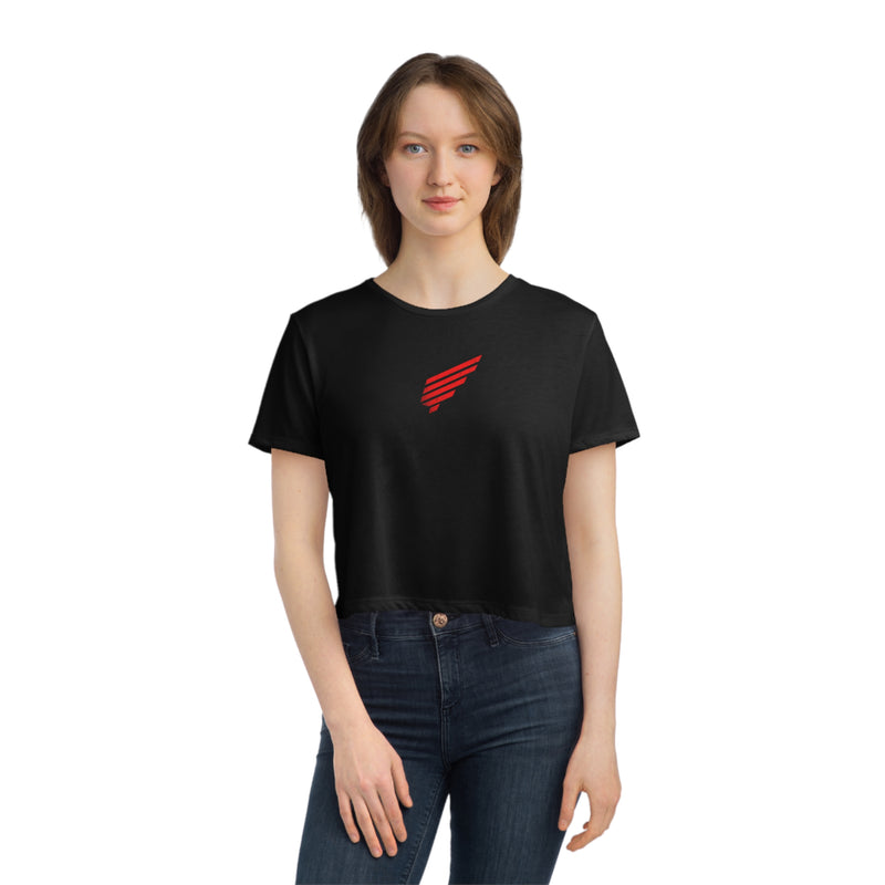 Fightz On Women's Flowy Cropped Tee