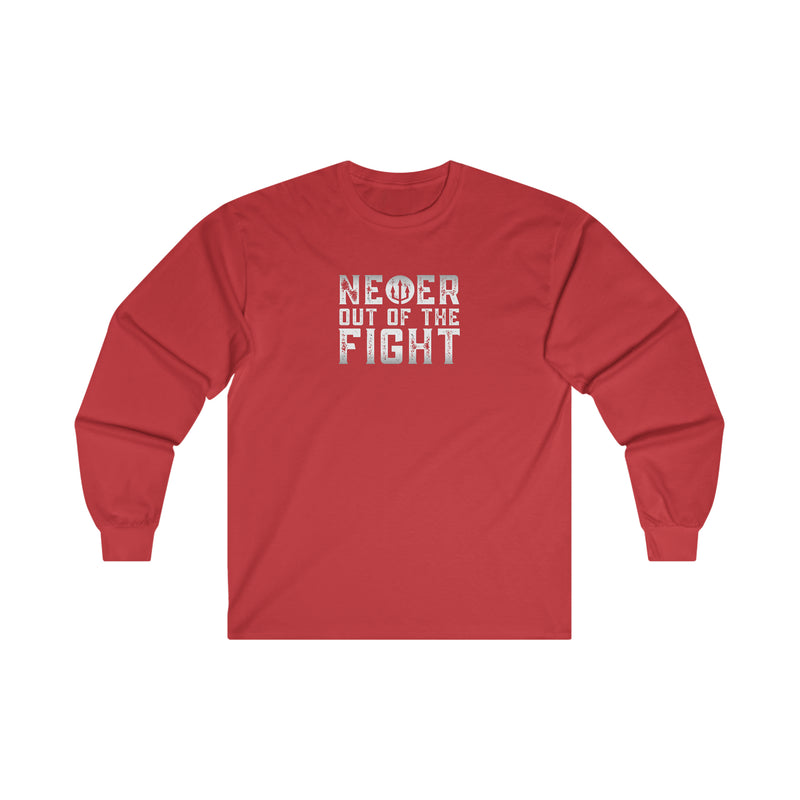 "Never Out Of The Fight" Ultra Cotton Long Sleeve Fightz On Tee