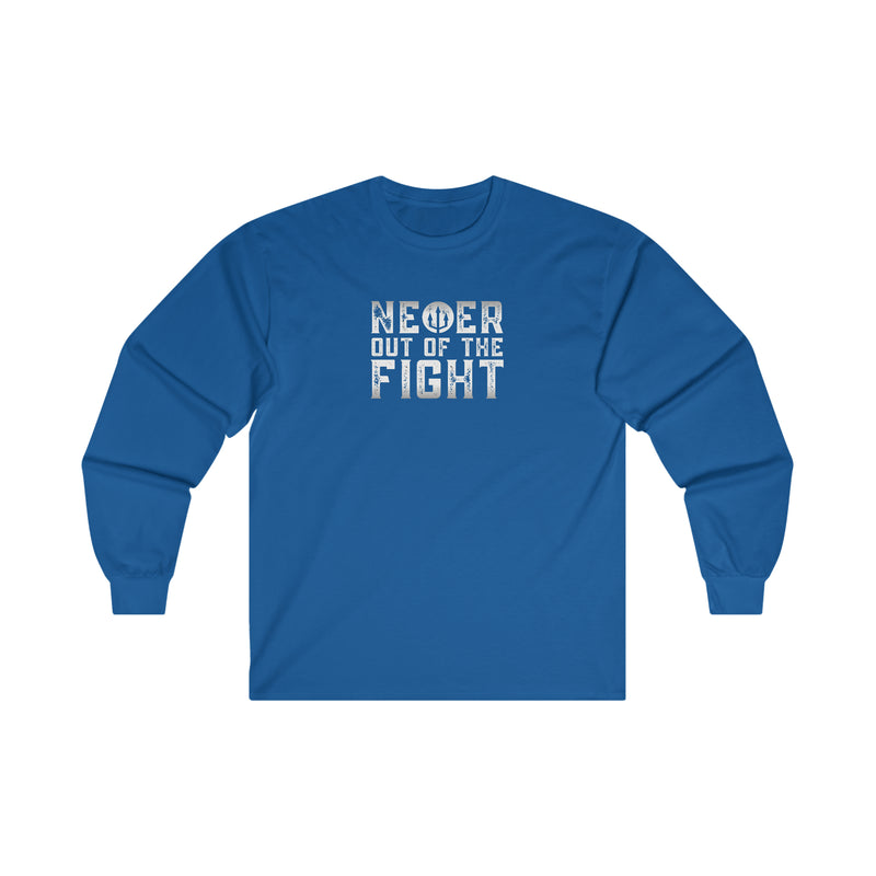 "Never Out Of The Fight" Ultra Cotton Long Sleeve Fightz On Tee