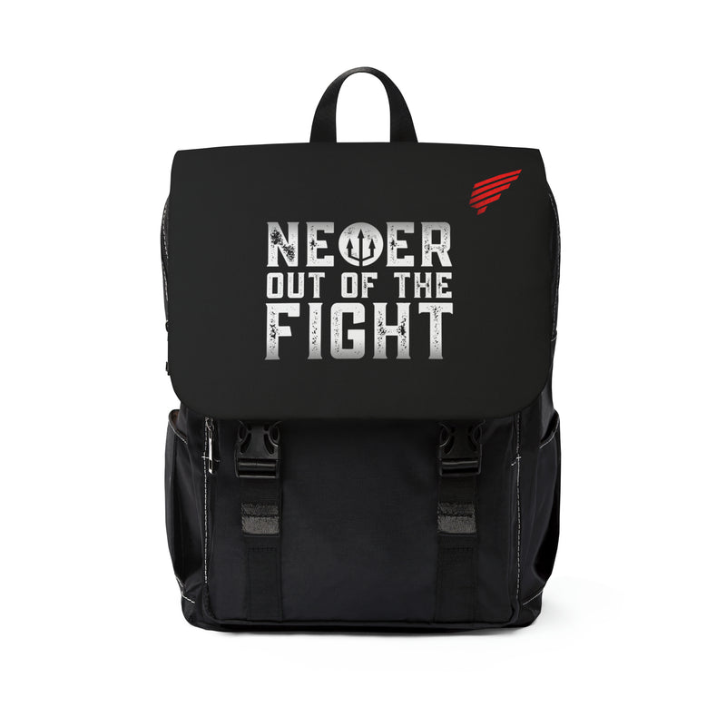 "Never Out Of The Fight" Unisex Casual Shoulder Backpack - Fightz On