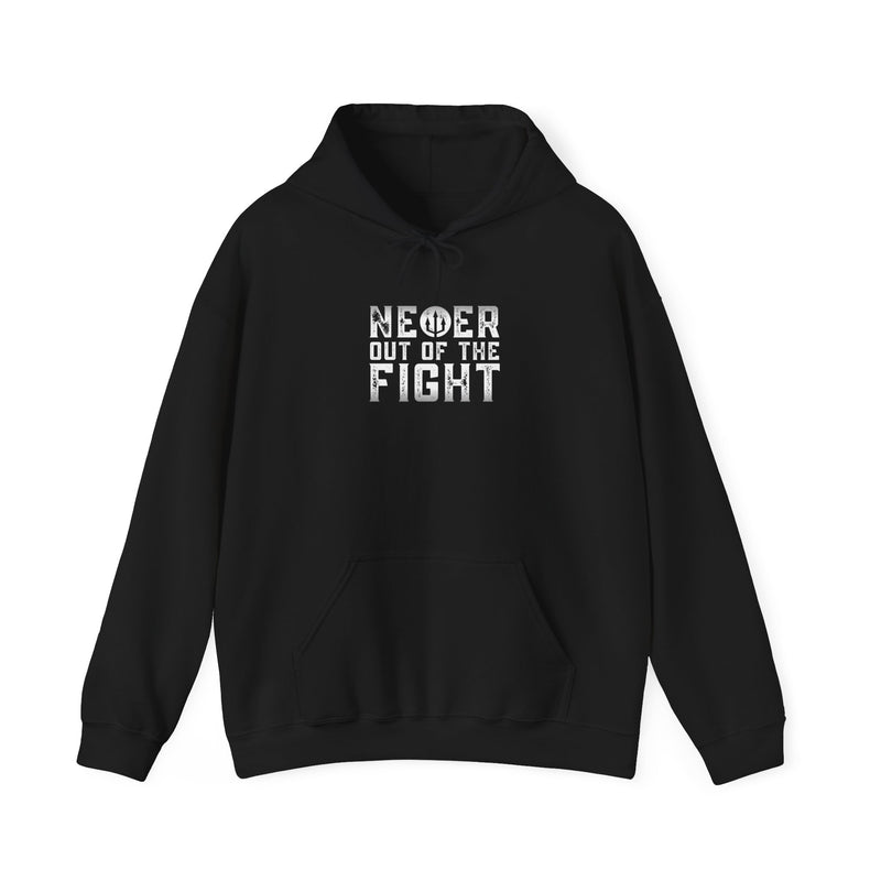 "Never Out Of The Fight" Unisex Fightz On Heavy Blend™ Hooded Sweatshirt