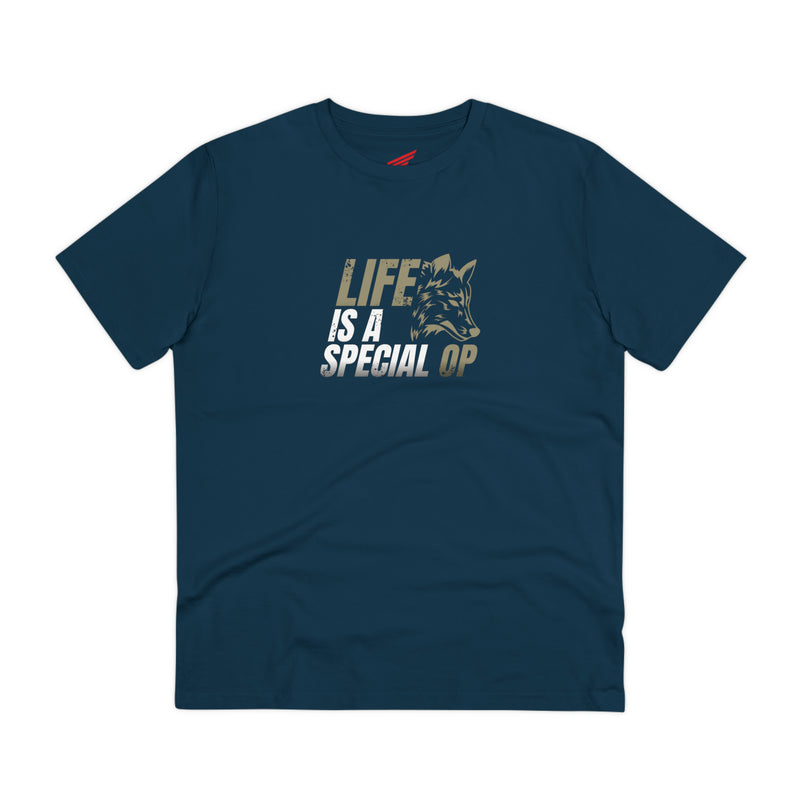 "Life Is A Special Op" Organic Creator Fightz On T-shirt - Unisex